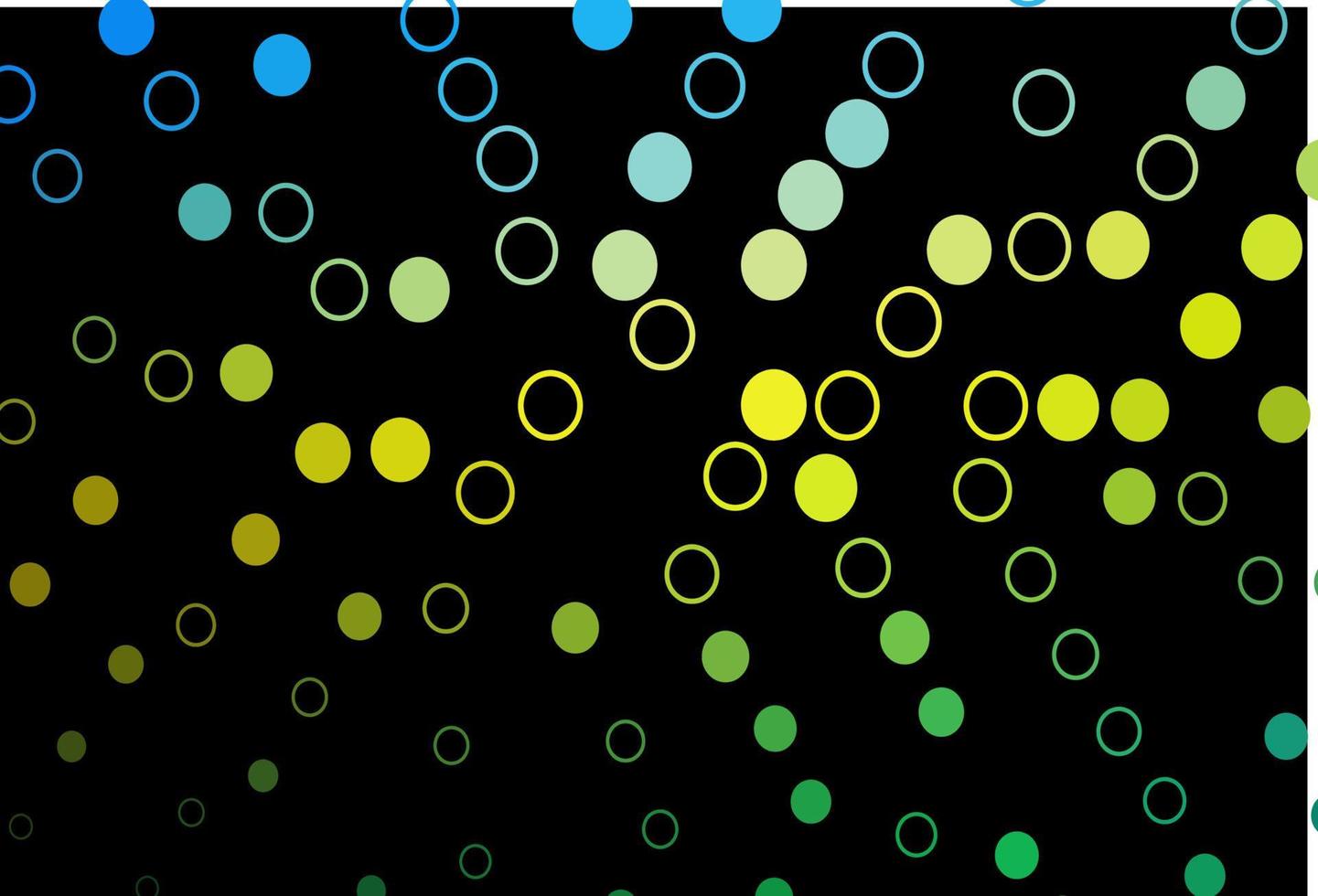 Fondo de vector azul oscuro, amarillo con puntos.