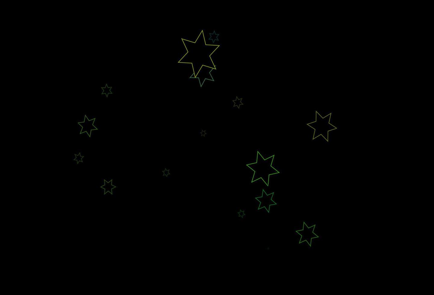 Dark Blue, Yellow vector template with sky stars.