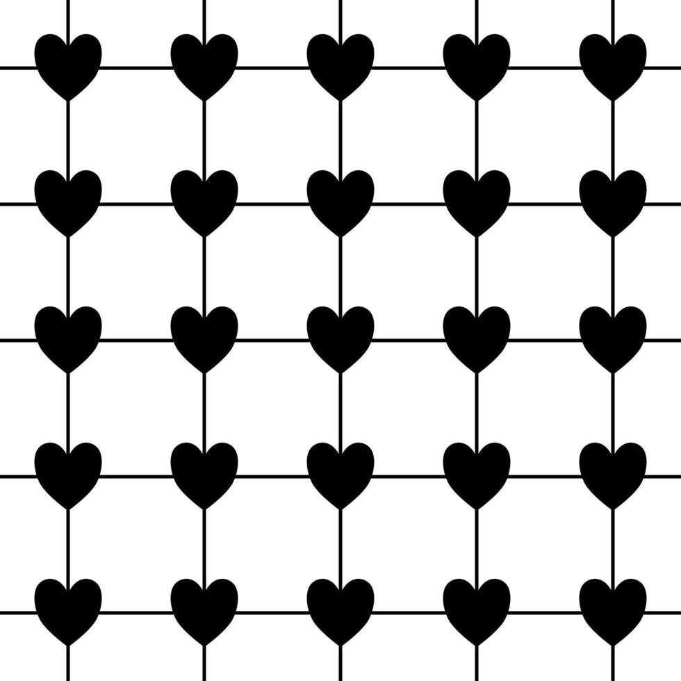 seamless pattern with hearts background vector