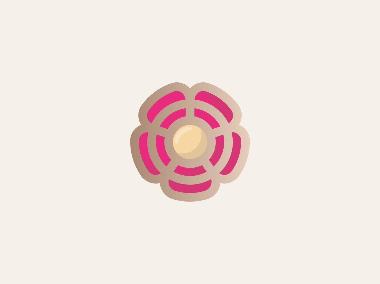 Flower logo icon vector design. Elegant premium ornament vector logotype symbol