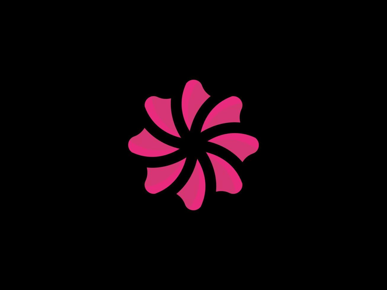 flor logo icono vector diseño. elegante prima ornamento vector logotipo símbolo