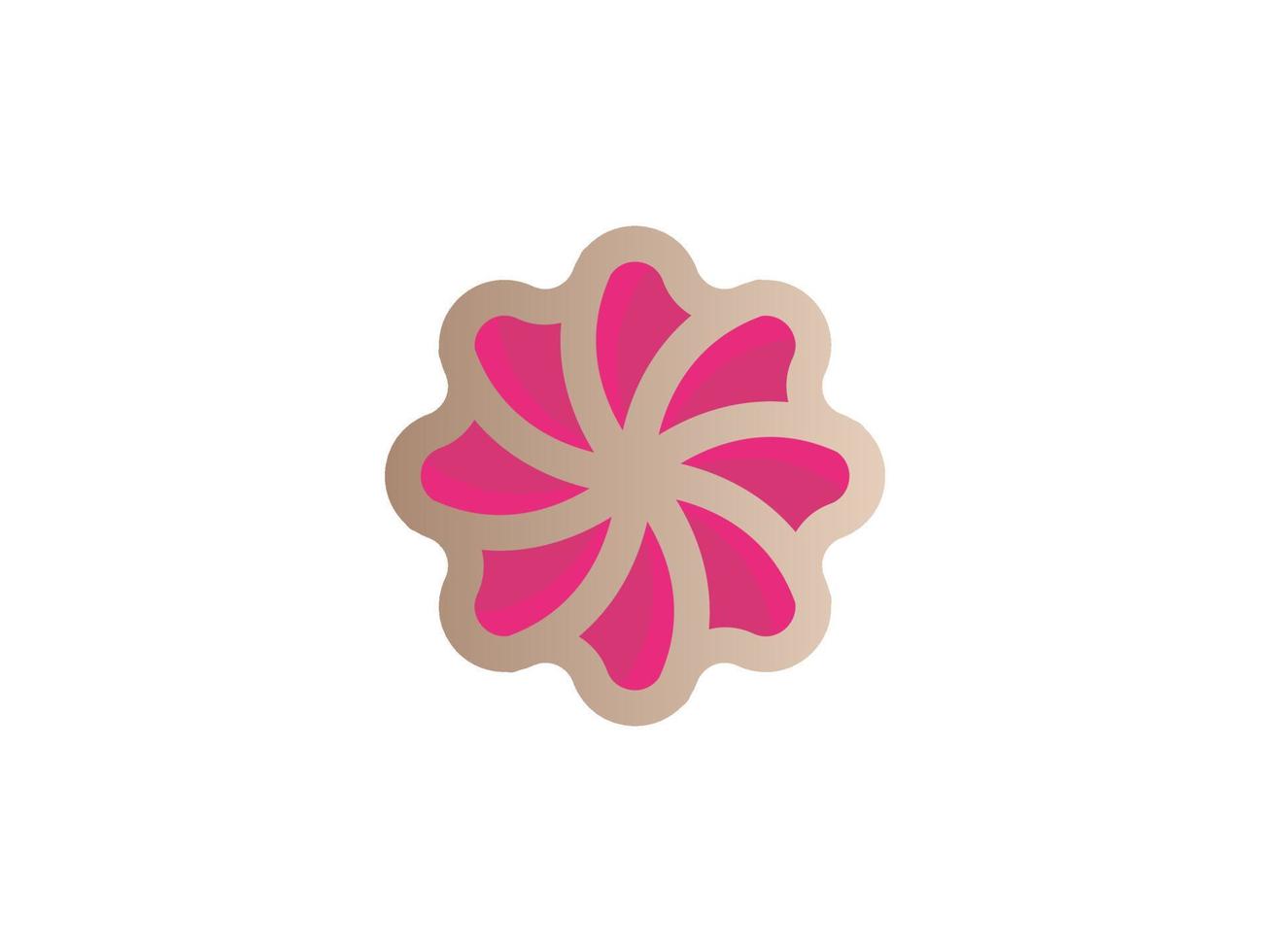 Flower logo icon vector design. Elegant premium ornament vector logotype symbol