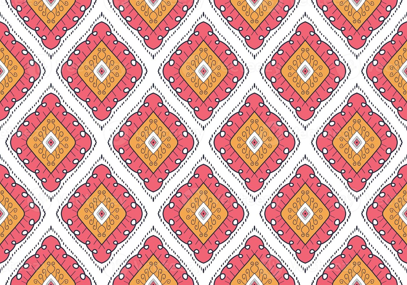 Ikat Pattern Ethnic Geometric native tribal boho motif aztec textile fabric carpet mandalas African American background backdrop illustrations tile paper flower texture fabric ceramic wallpaper photo