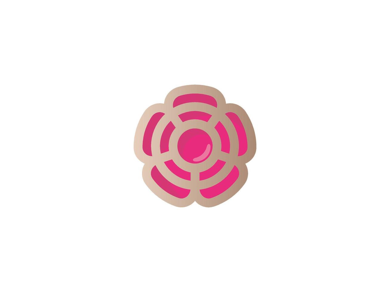 Flower logo icon vector design. Elegant premium ornament vector logotype symbol