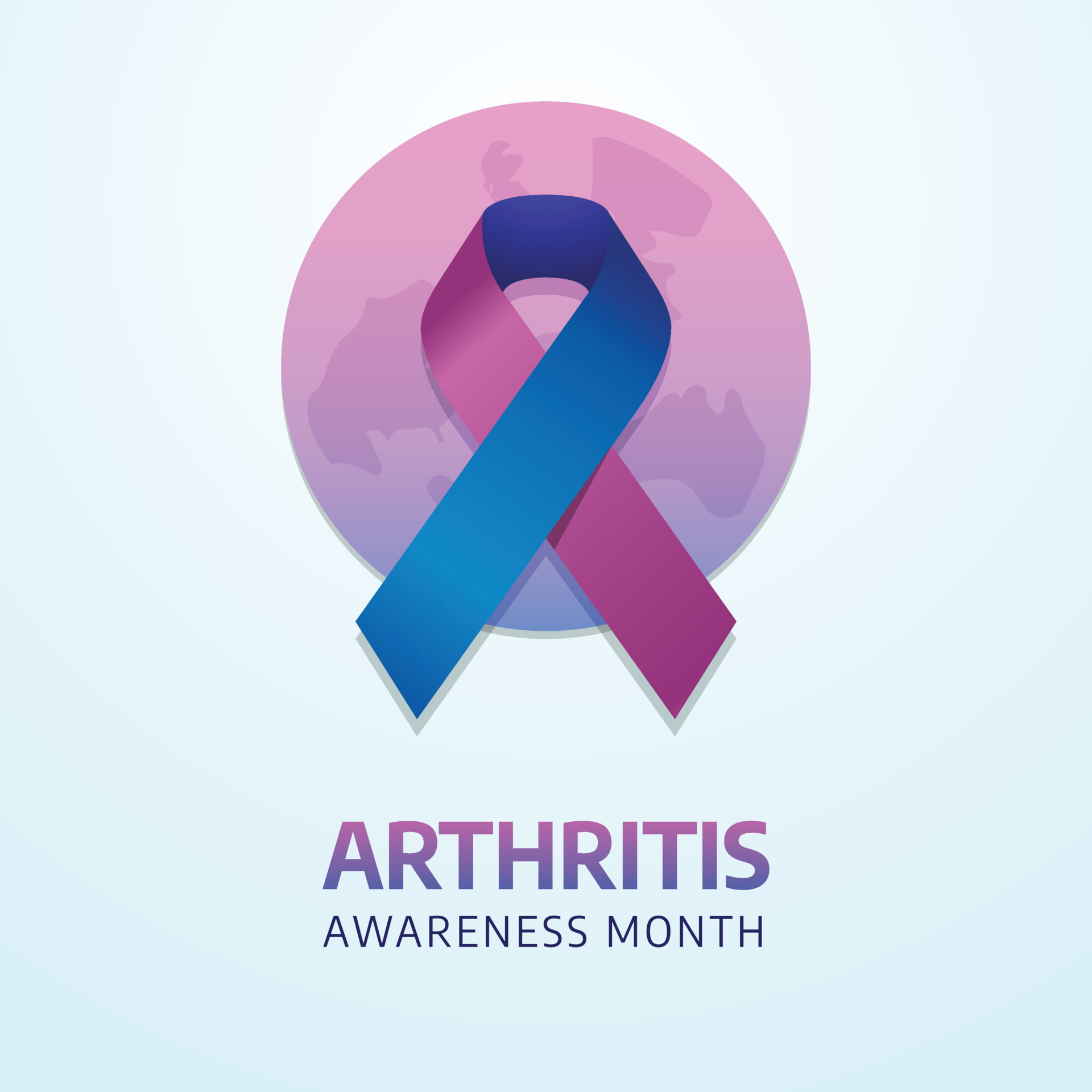 vector graphic of arthritis awareness month good for arthritis