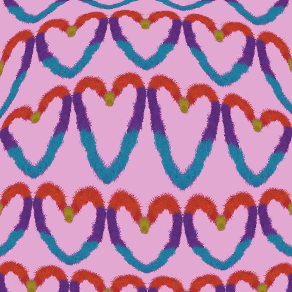 pattern with heart illustration background photo