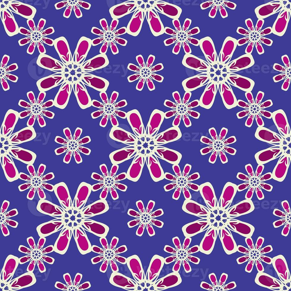 seamless pattern with flowers illustration background photo