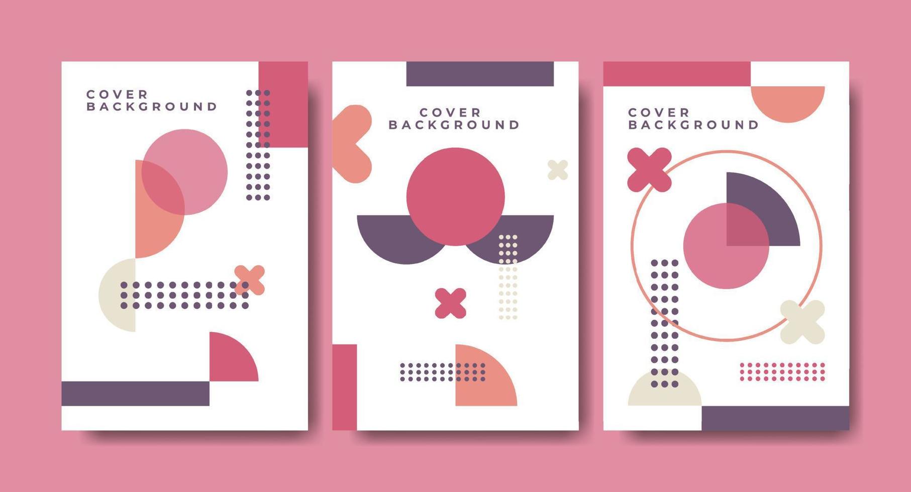 Geometric cover design layout. vector