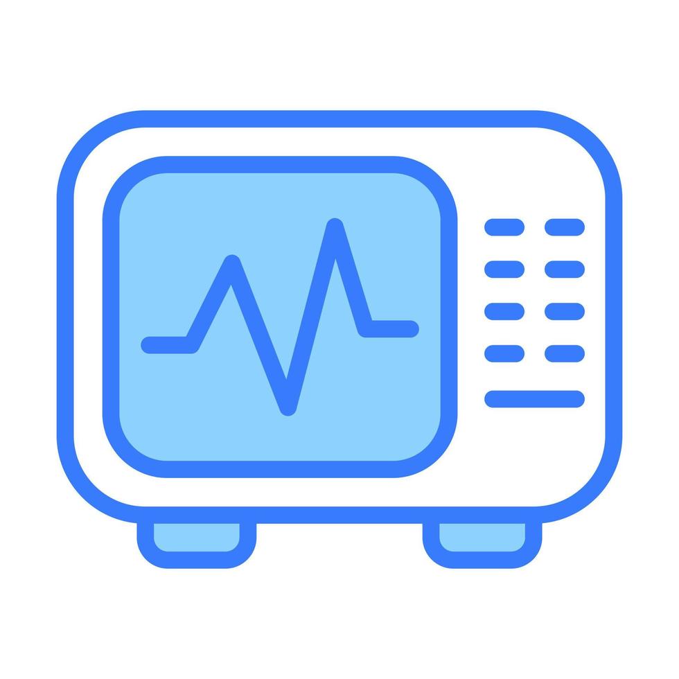 An icon of heartbeat monitor, electrocardiogram machine vector design