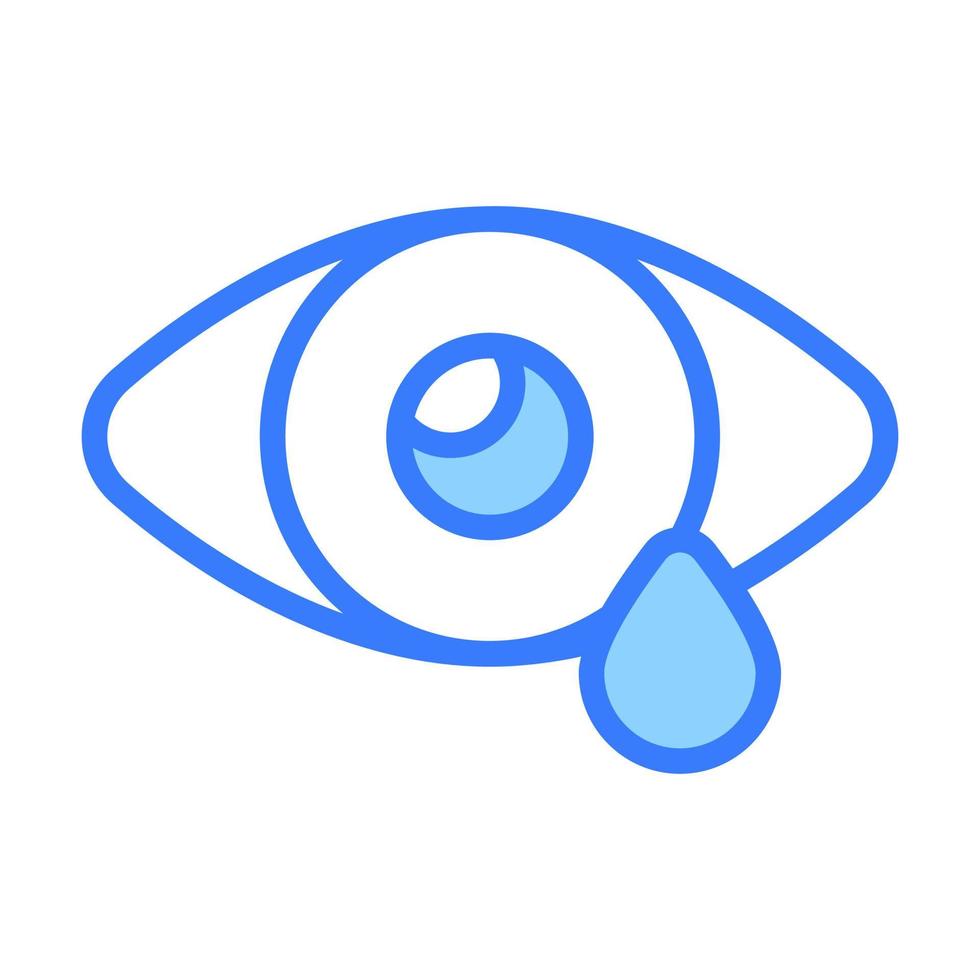 un increíble vector icono de ojo gota, en moderno estilo