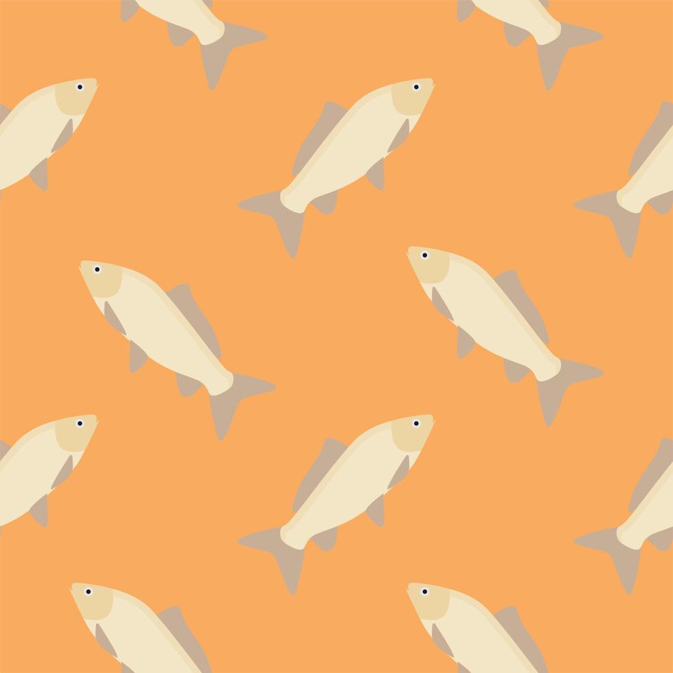 carp seamless pattern. gold fish seamless pattern vector illustration