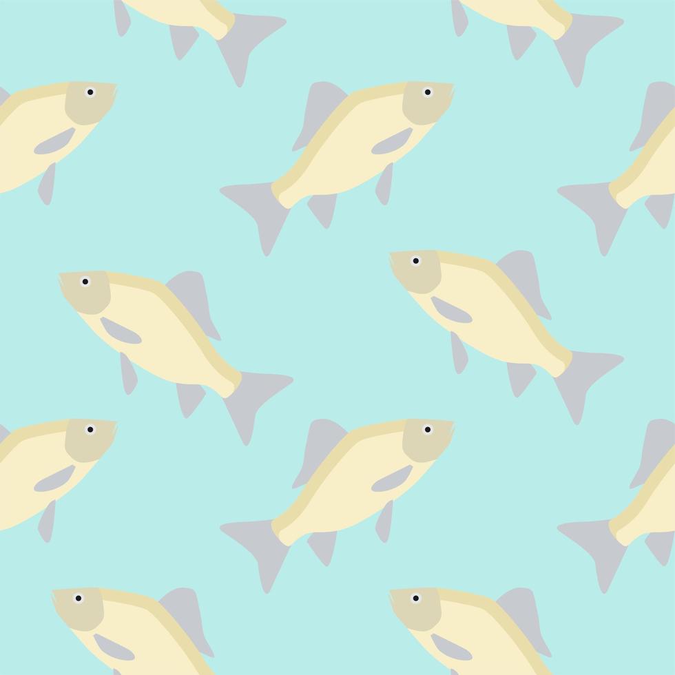 carp seamless pattern. gold fish seamless pattern vector illustration
