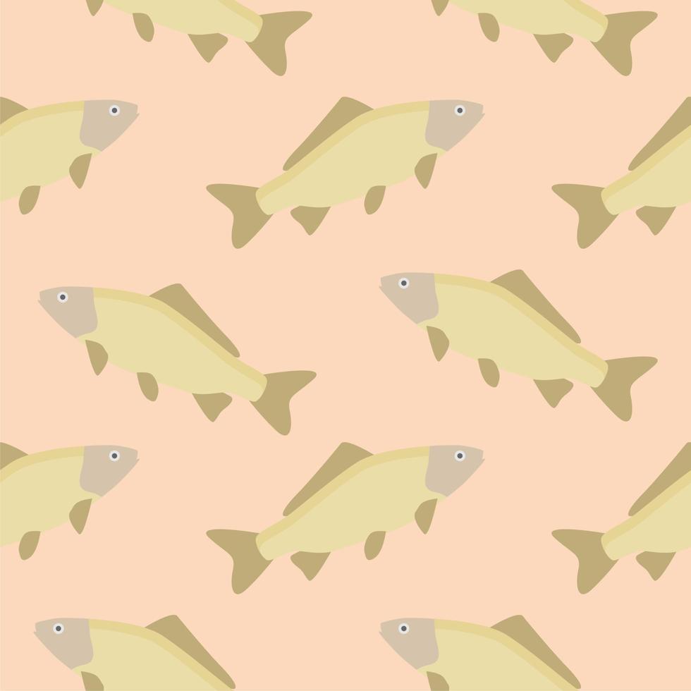 carp seamless pattern. gold fish seamless pattern vector illustration