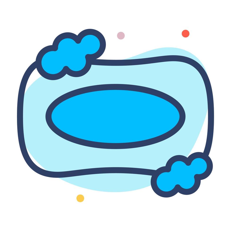 An amazing vector of soap bar in editable style, hygiene equipments