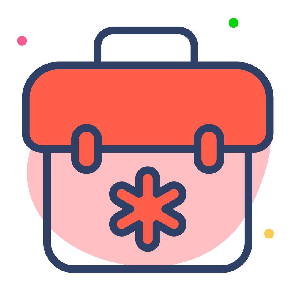 A beautiful vector of medical bag, first aid kit for medical emergency