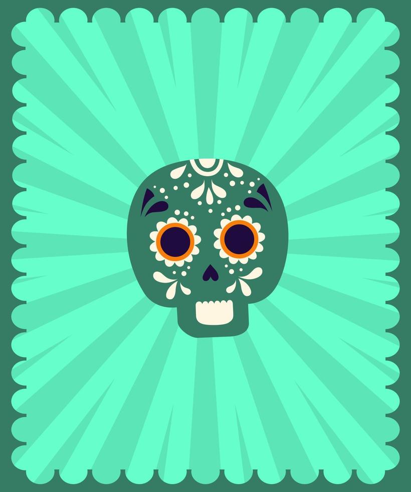 cinco Delaware mayonesa póster. mexicano fiesta, mexico latín fiesta decorativo invitación. Español chile, calaveras flores festival vector tarjetas diseño