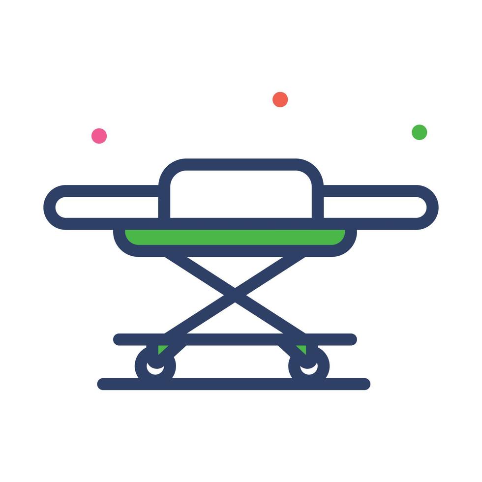 A trendy vector of patient stretcher, icon