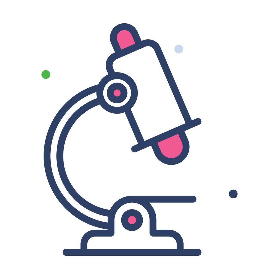 Beautiful design of microscope, a lab equipment, modern style vector