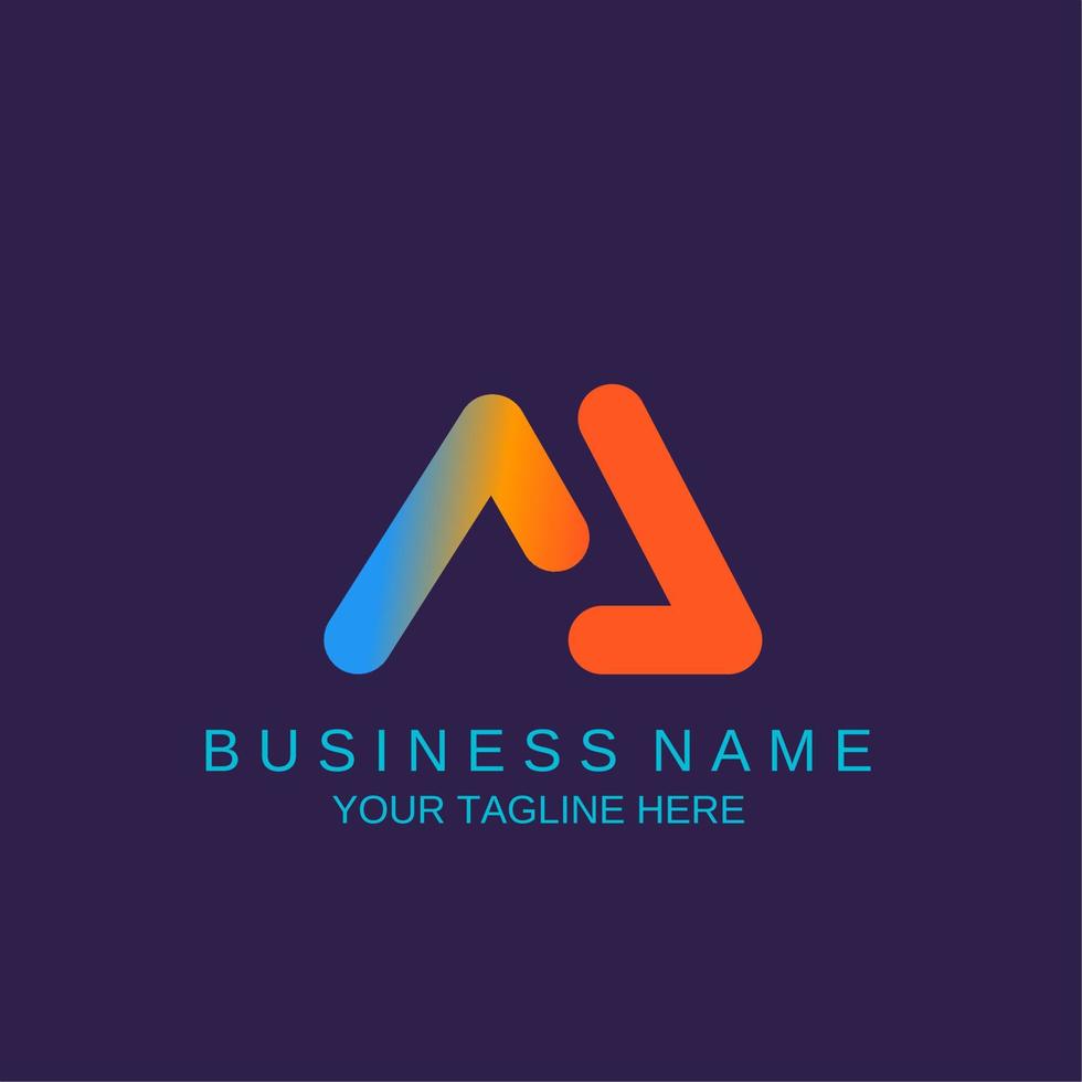 Modern Business and Company Logo. Colorful M Letter Luxury Logo Design Template, geometric M letter sign logo design. vector