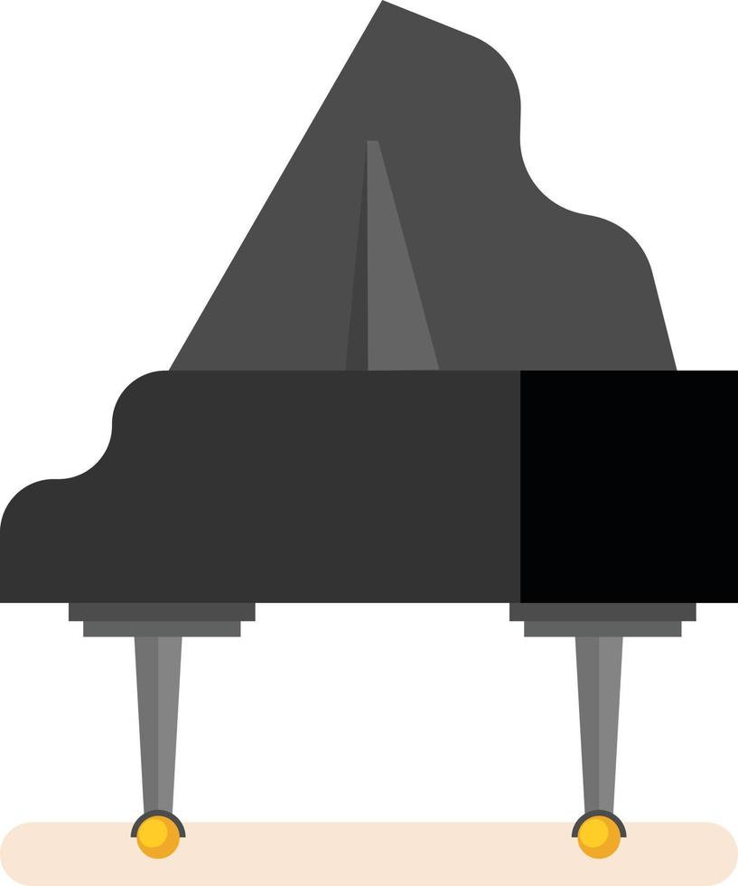 ilustración de negro piano vector