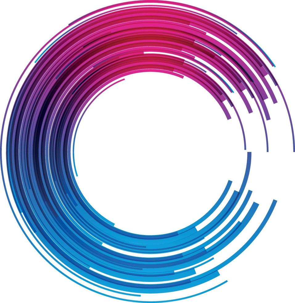 Vector Image Of Graphic Element In Purple And Blue Color