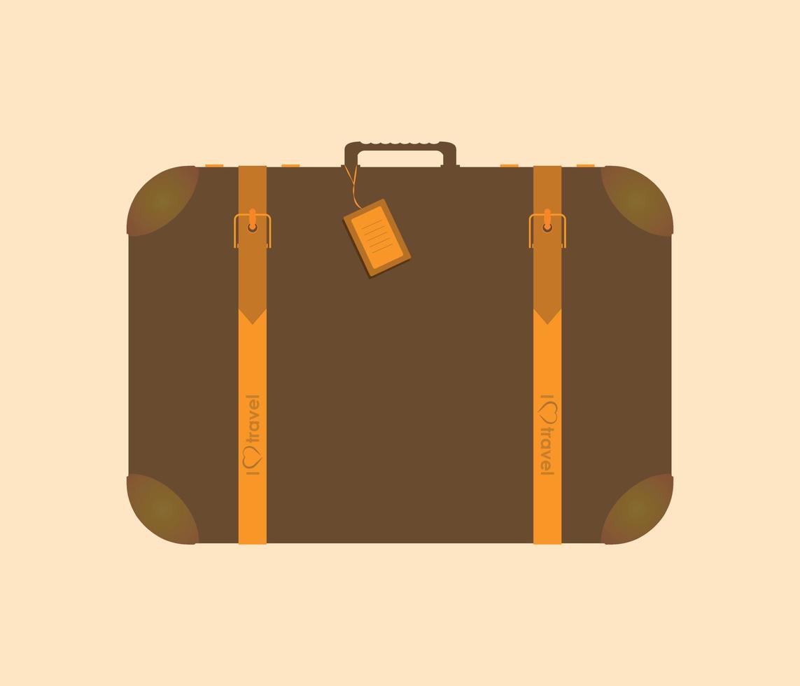 A Travel Suitcase, Vector Clip Art