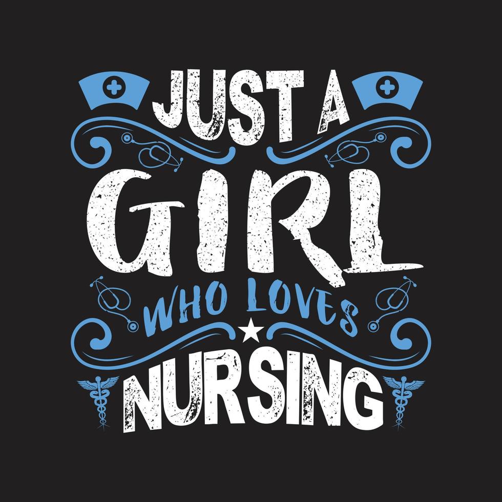Nurse day typographic t shirt design vector