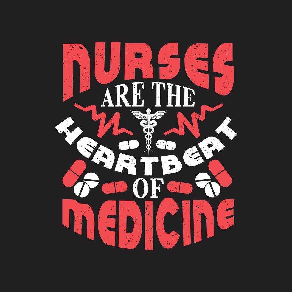 Nurse day typographic t shirt design vector