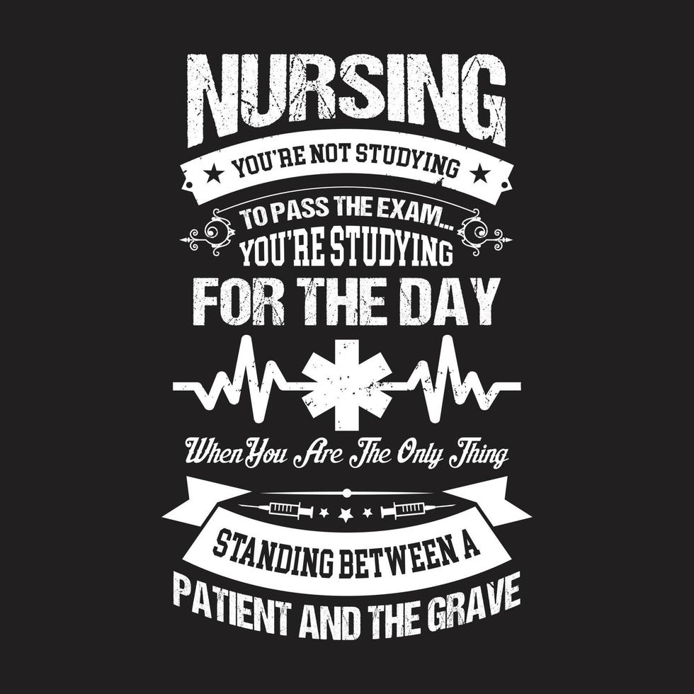 Nurse day typographic t shirt design vector