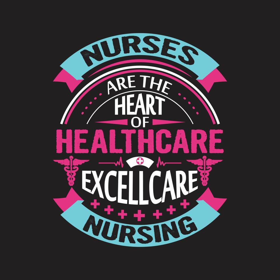 Nurse day typographic t shirt design vector