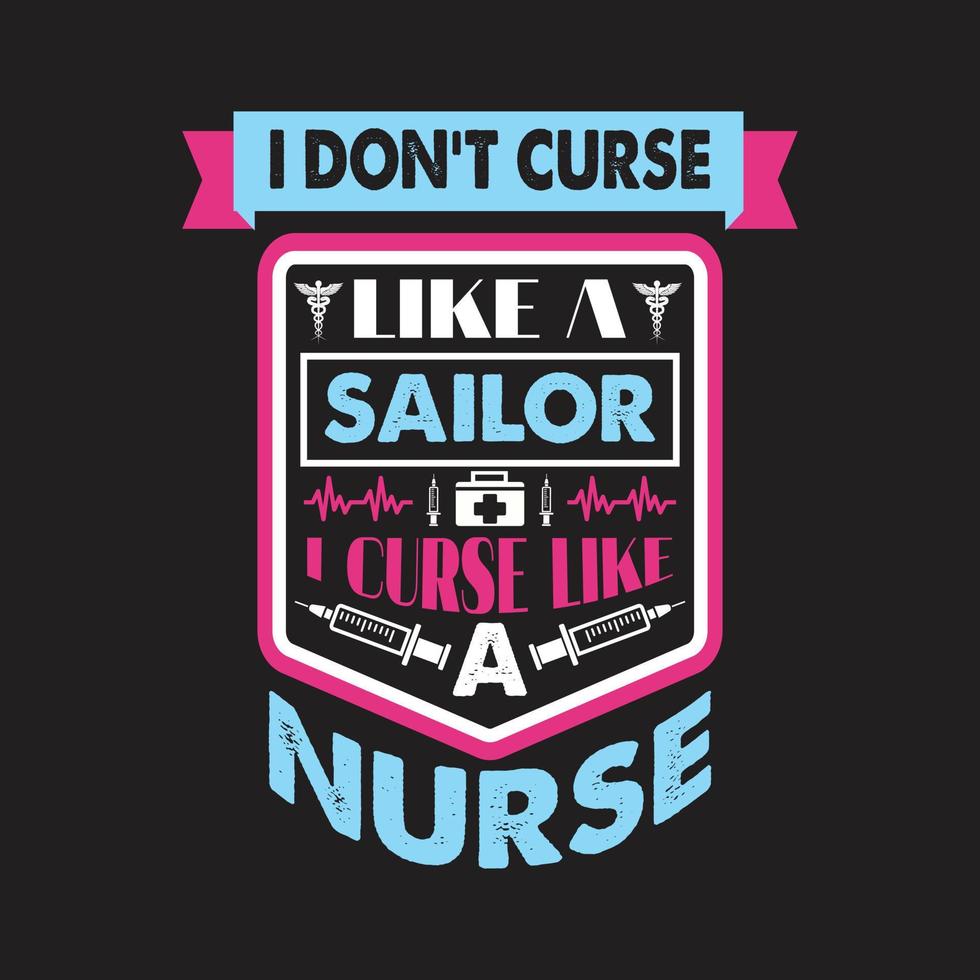 Nurse day typographic t shirt design vector