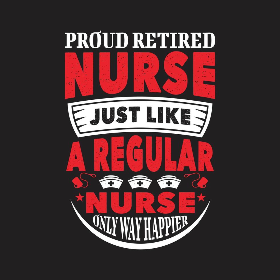 Nurse day typographic t shirt design vector