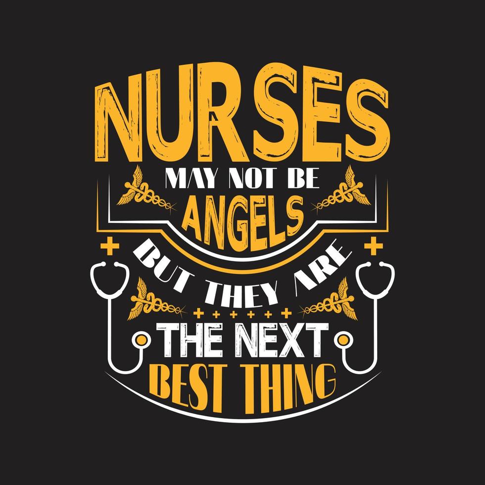 Nurse day typographic t shirt design vector