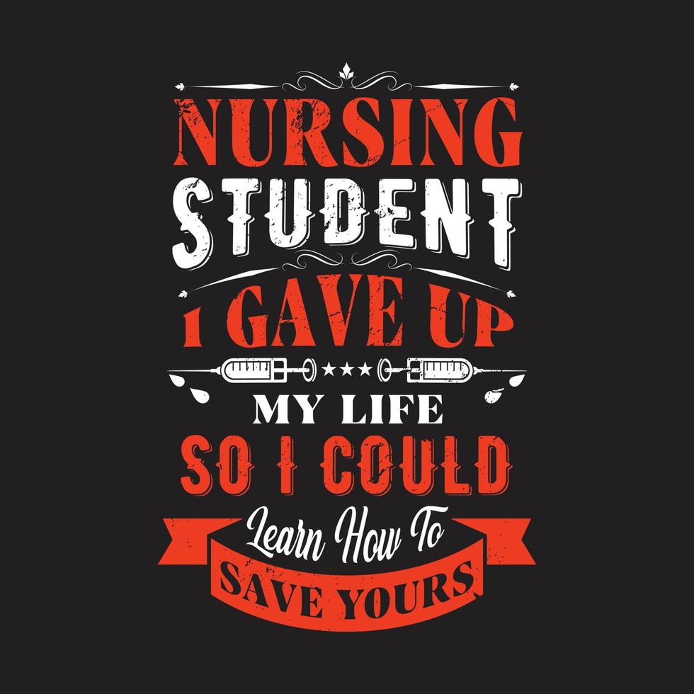 Nurse day typographic t shirt design vector