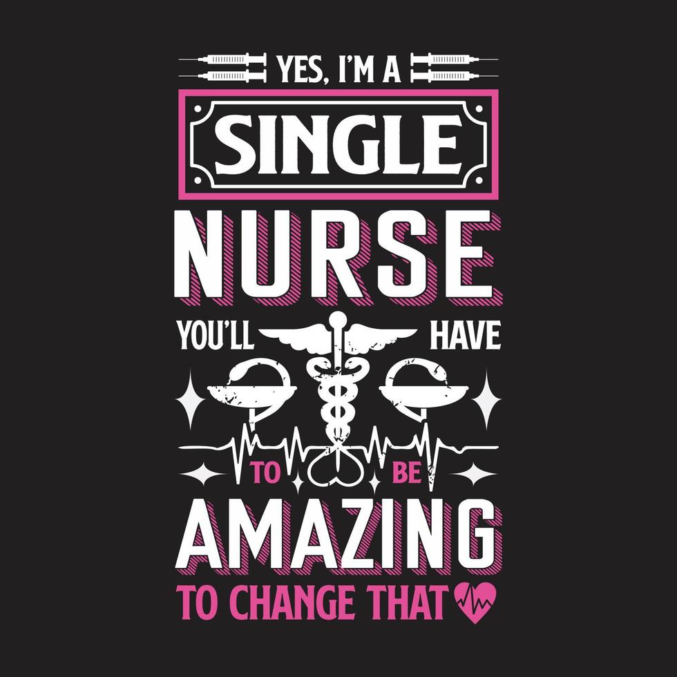 Nurse day typographic t shirt design vector