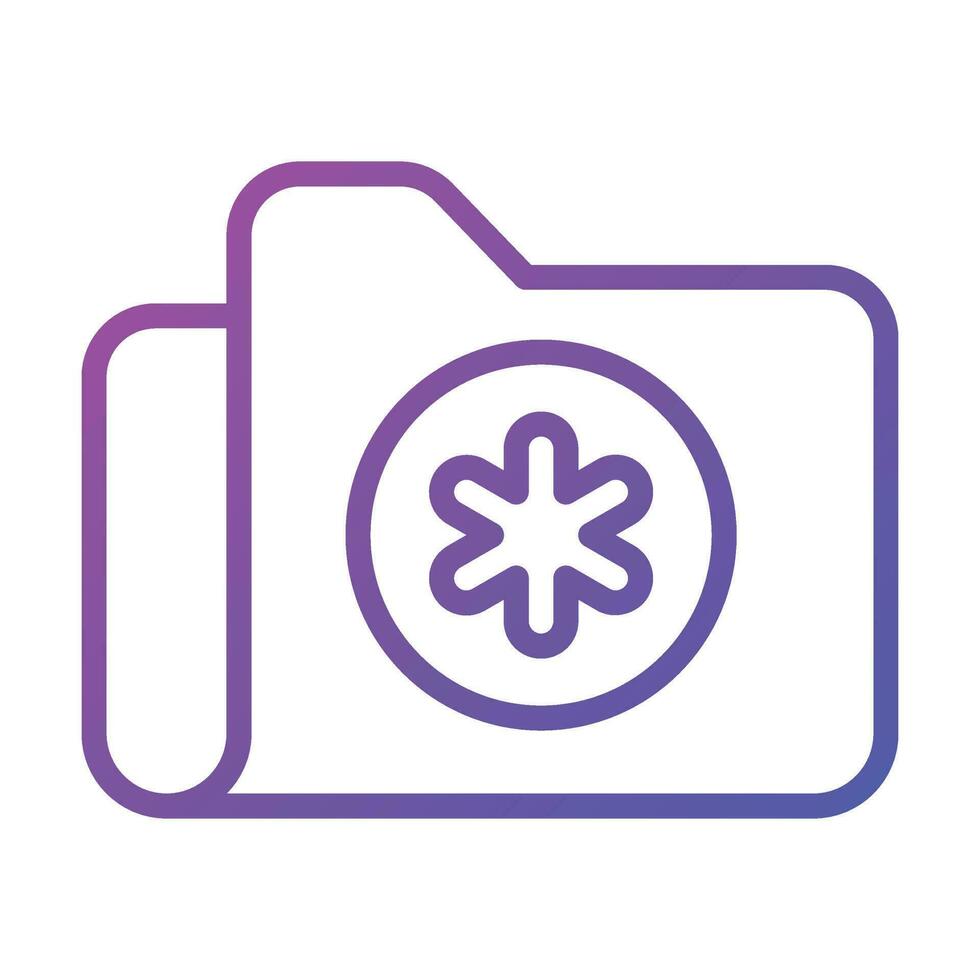 An icon of medical data folder, trendy style icon vector