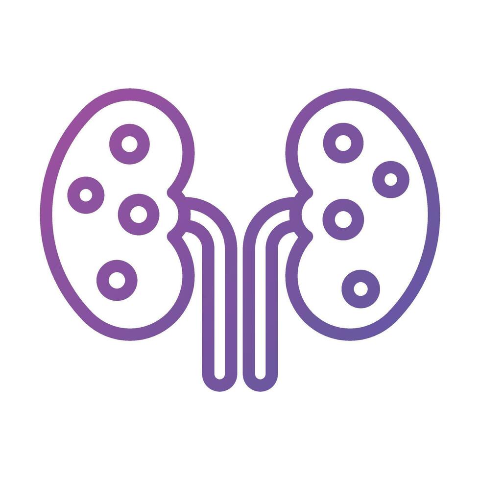 Kidney vector modern design, an human organ icon