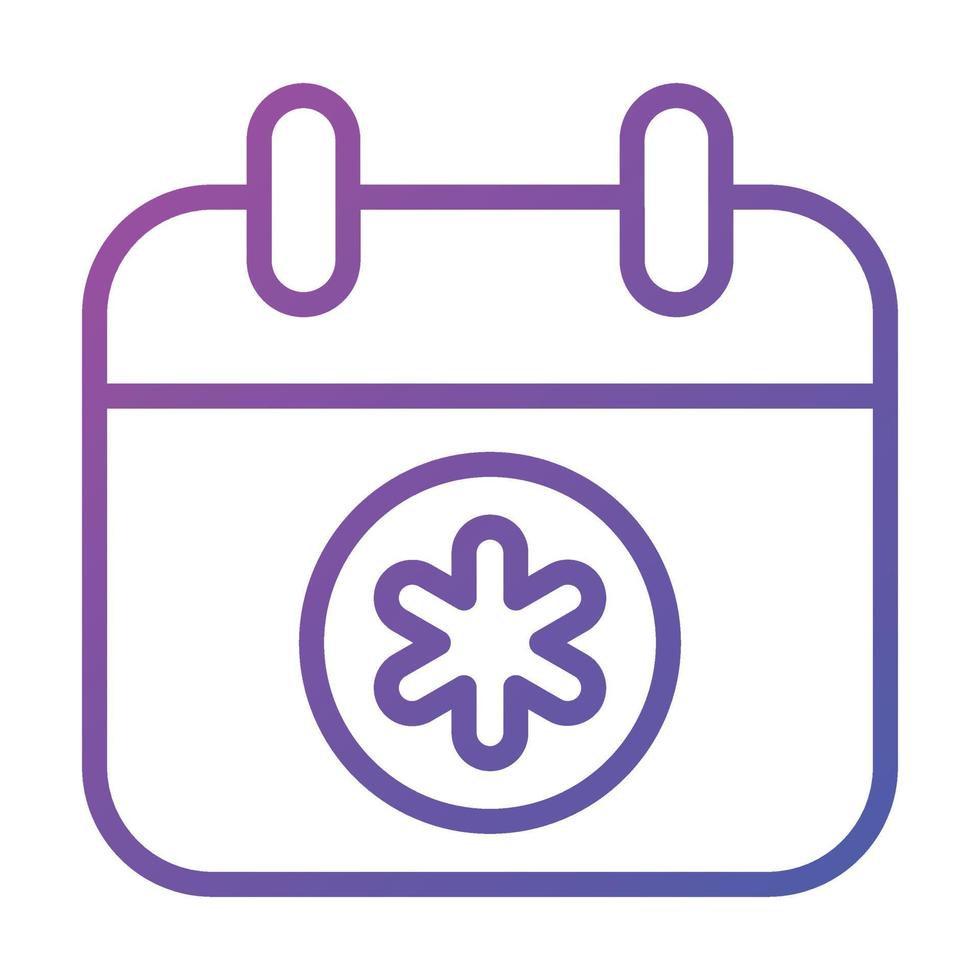 Editable vector icon of, medical calendar