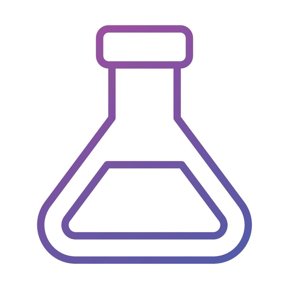 Liquid inside flask showing concept of lab experiment vector