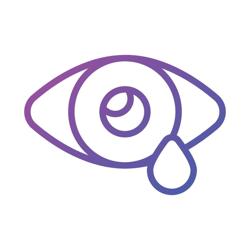 An amazing vector icon of eye drop, in modern style