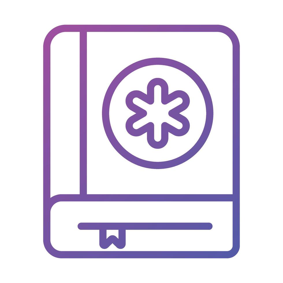 Premium vector medical book, an editable icon of medical education