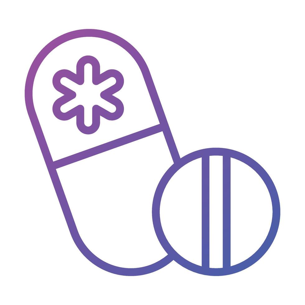 A dose of medicine pills icon in modern style vector