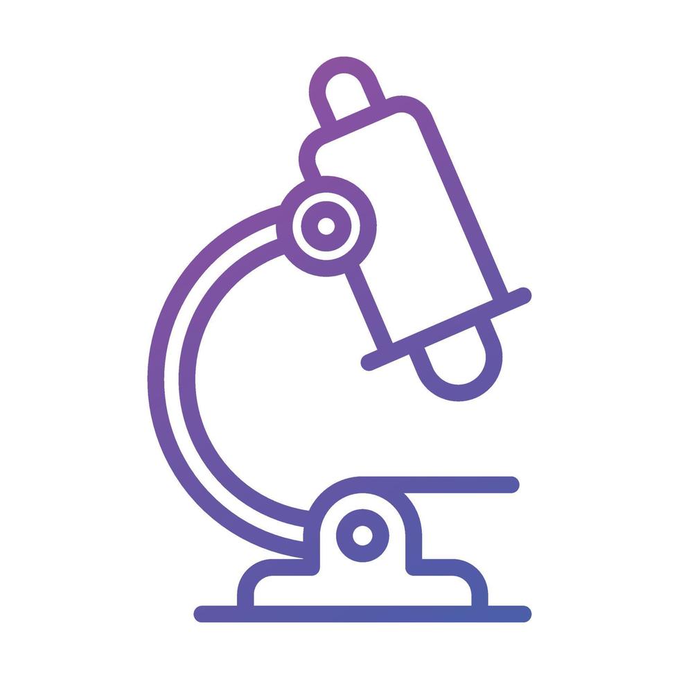 Beautiful design of microscope, a lab equipment, modern style vector