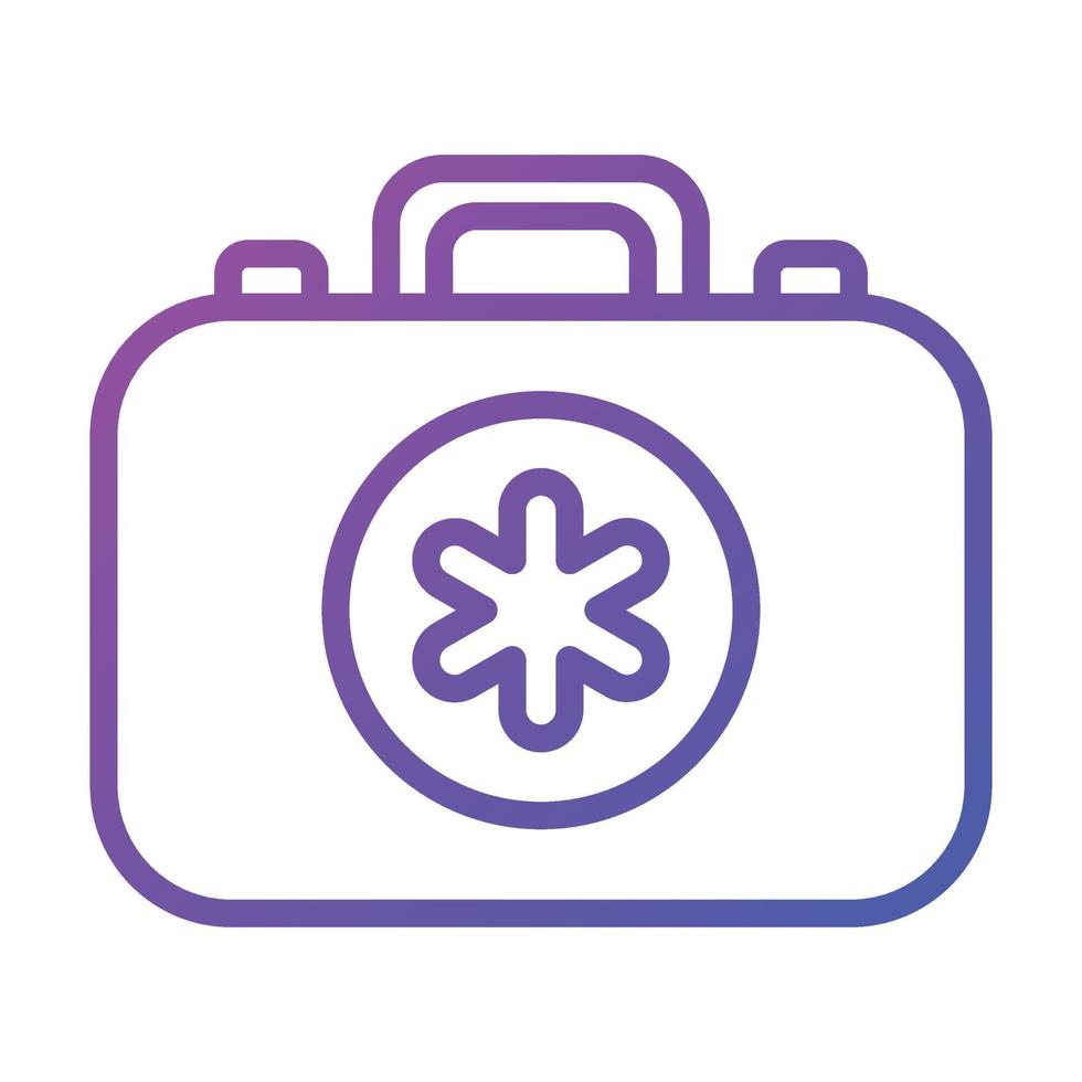 An icon of first aid kit for emergency, medical kit vector