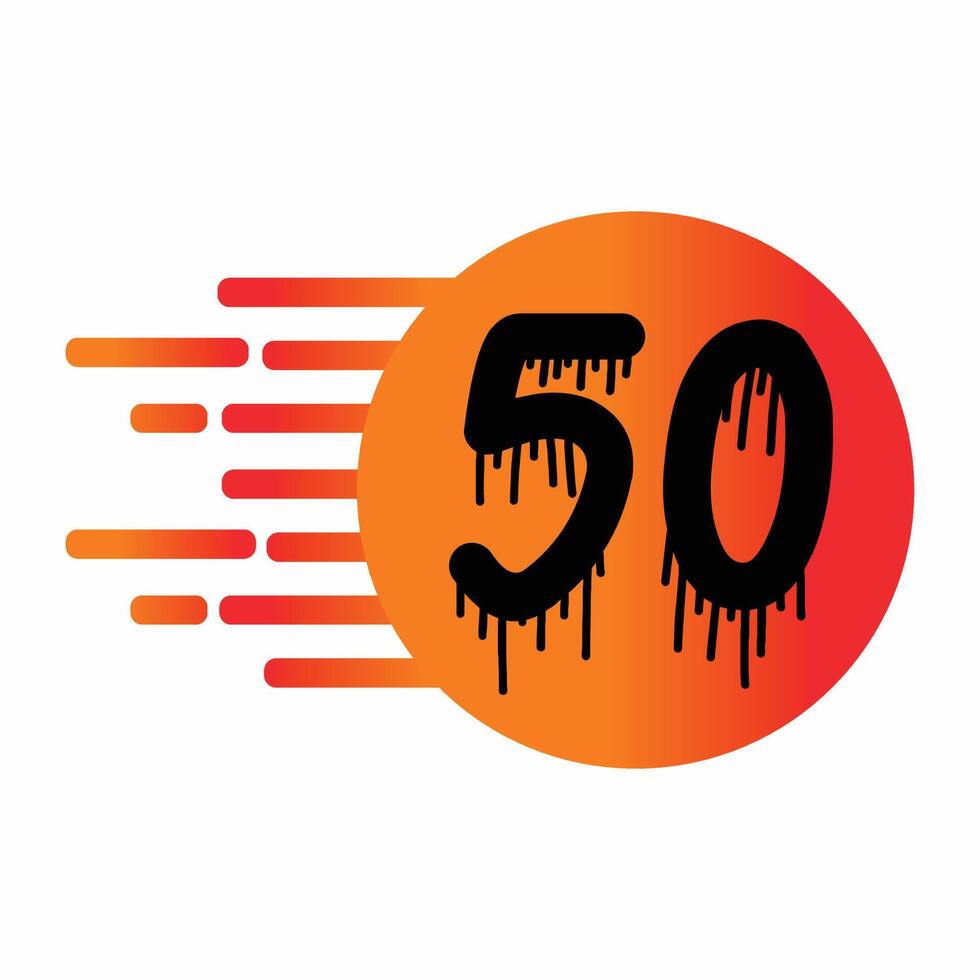 Number 50 vector Design 22895946 Vector Art at Vecteezy