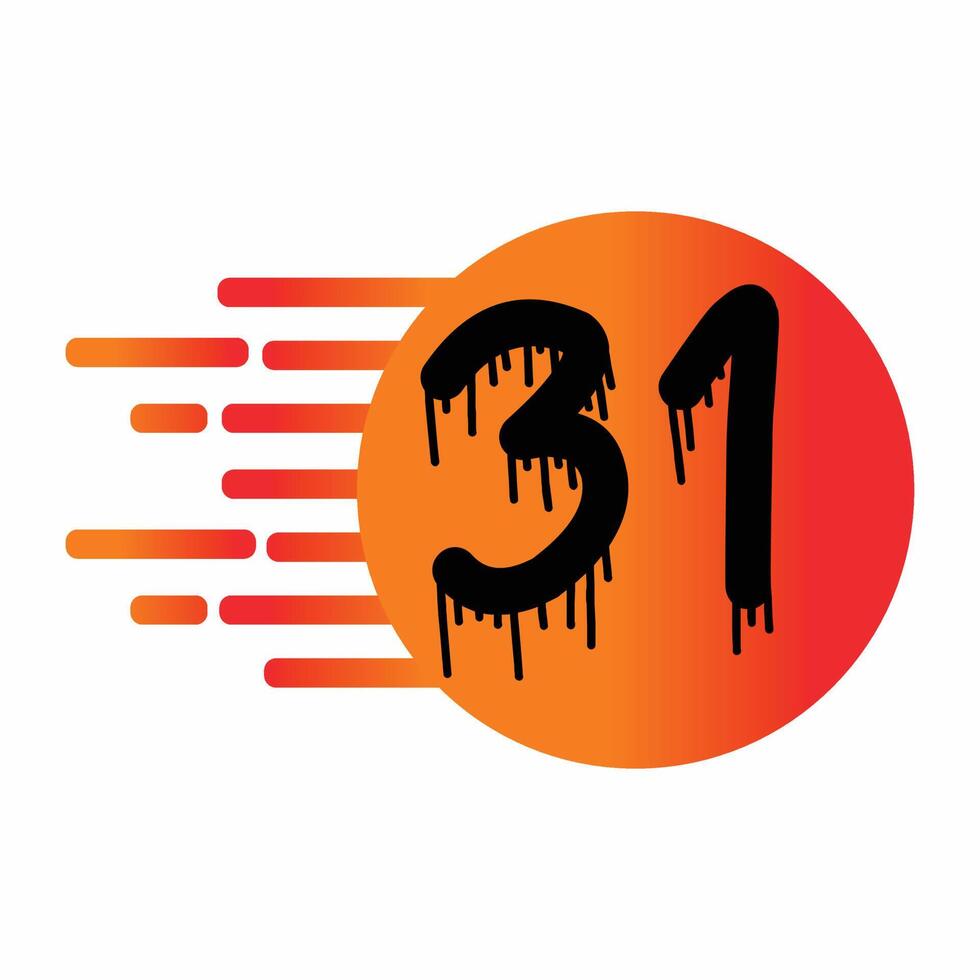 Number 31 vector Design 22895970 Vector Art at Vecteezy