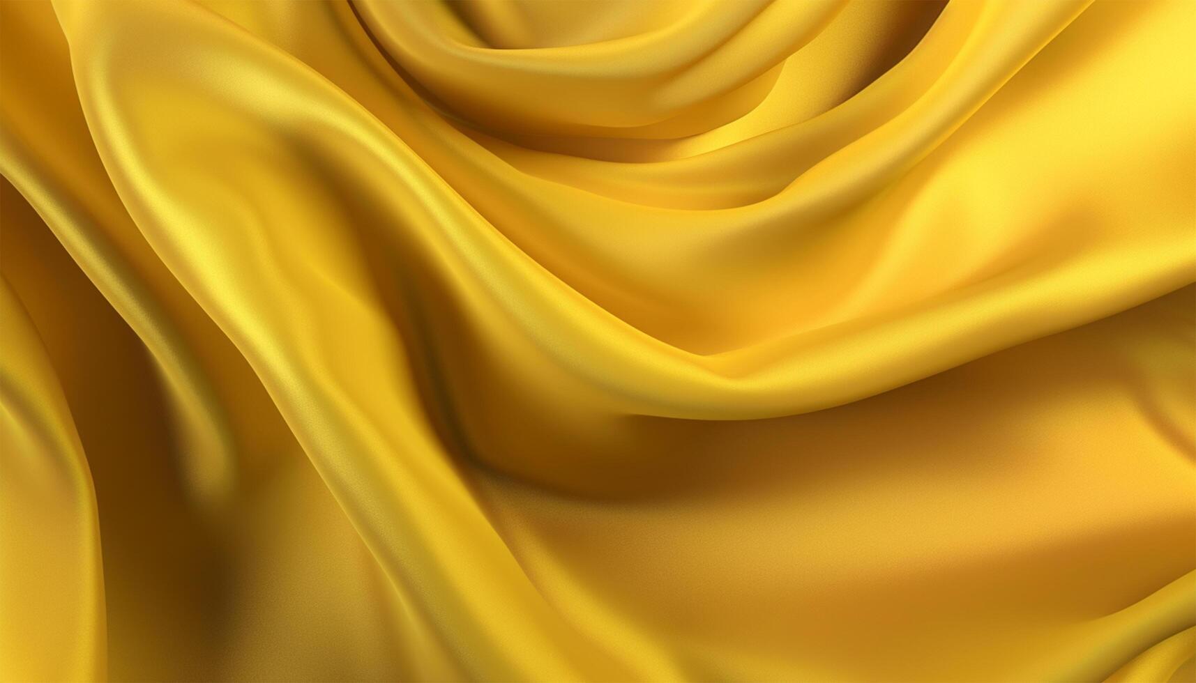 realistic wavy abstract background, delicate and elegant yellow silk cloth, photo