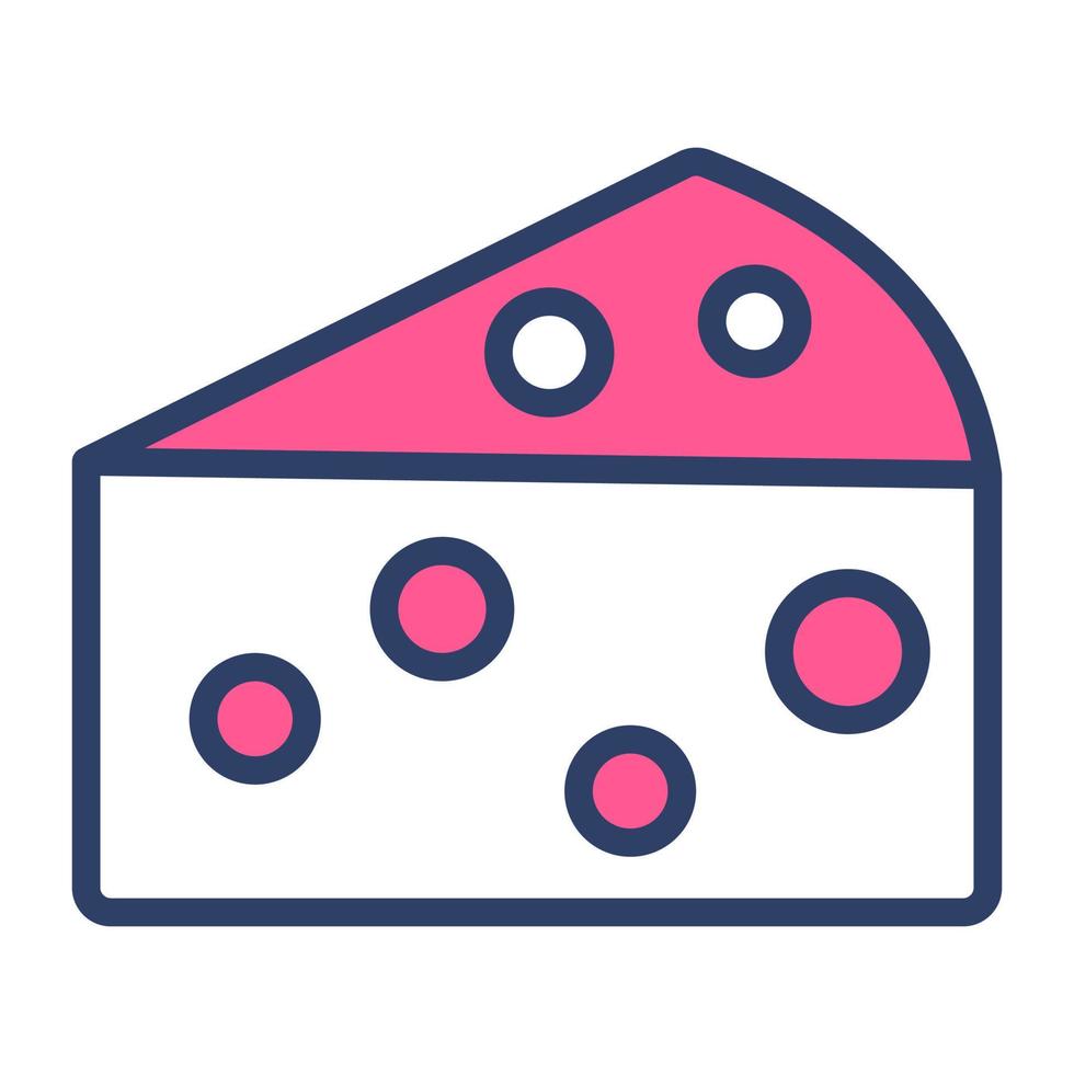 Cheese slice vector design, dairy product icon