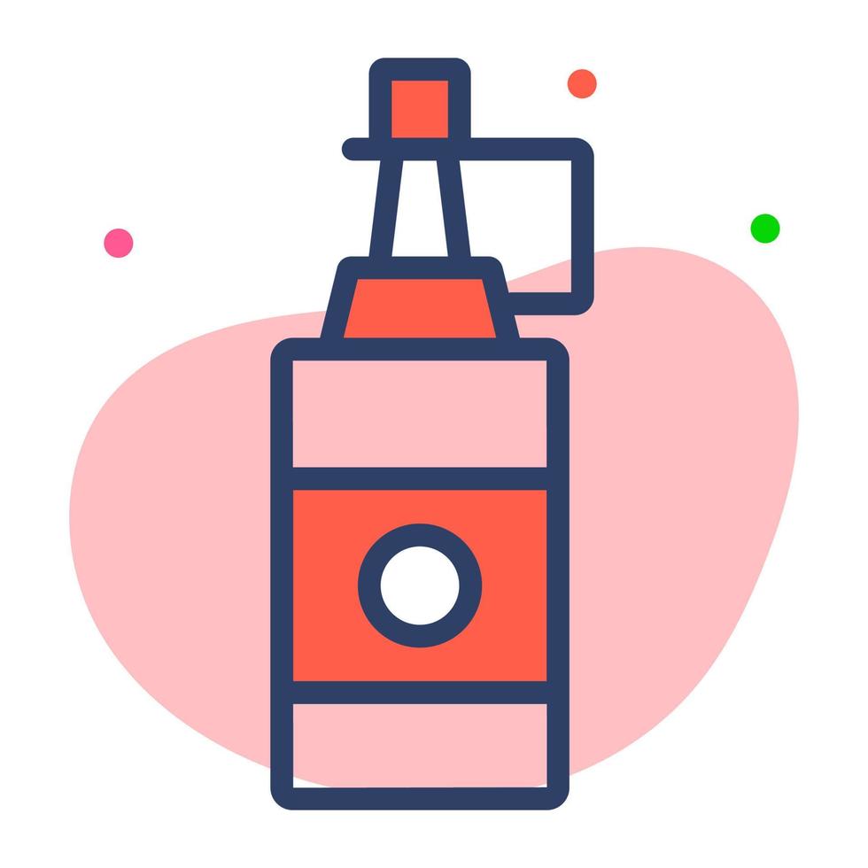 Squeezable bottle of flavored sauce, customizable icon of ketchup vector