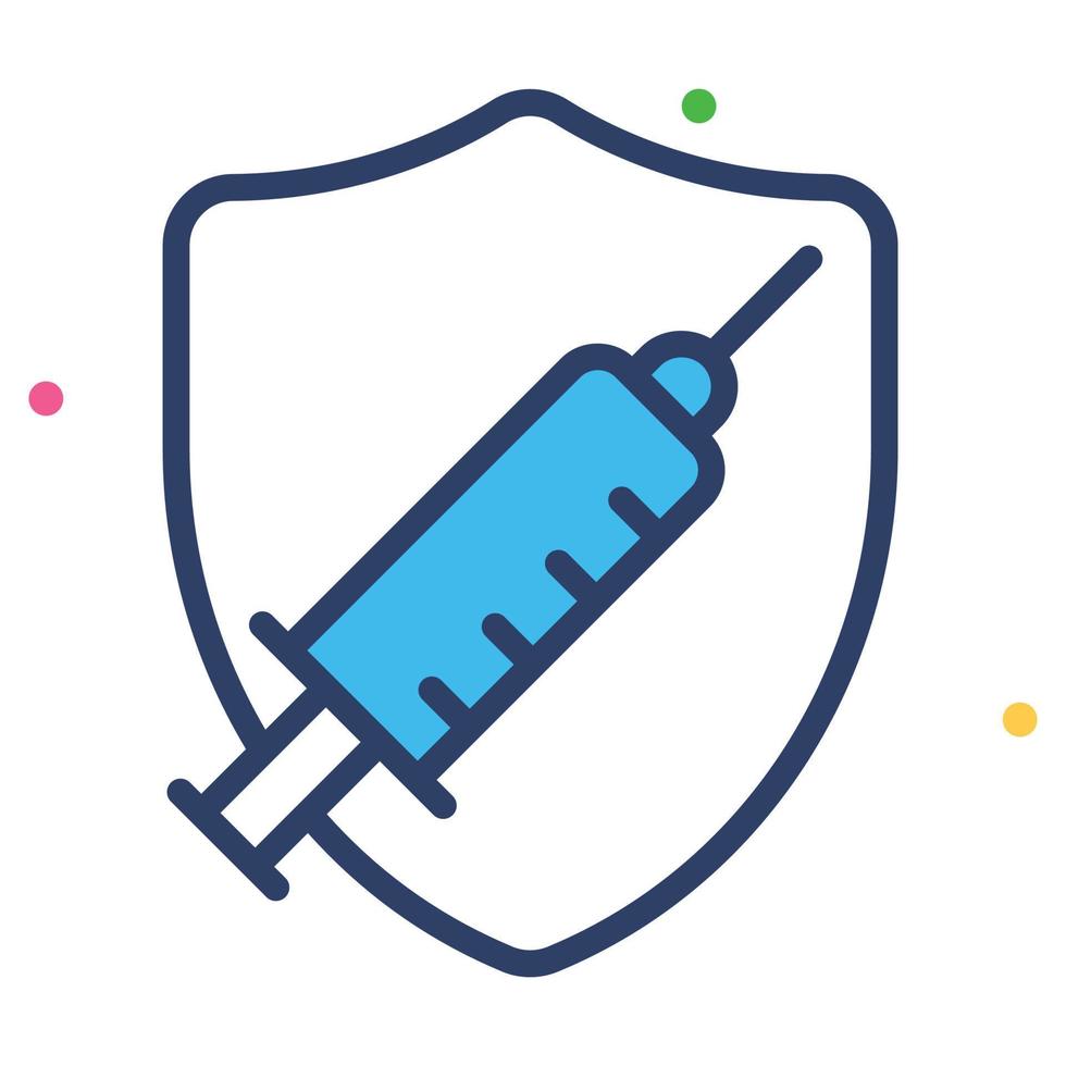 Injection with shield vector design of vaccination